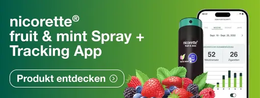 nicorette Spray fruit & mint mit kostenloser App – Produkt entdecken