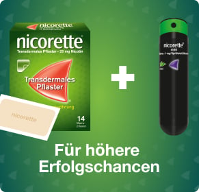 NICORETTE® Kombitherapie - Pflaster & Spray