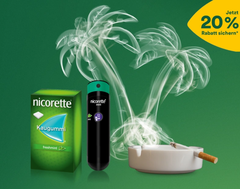 nicorette – Jetzt 20% Rabatt* sichern und Nichtraucher werden