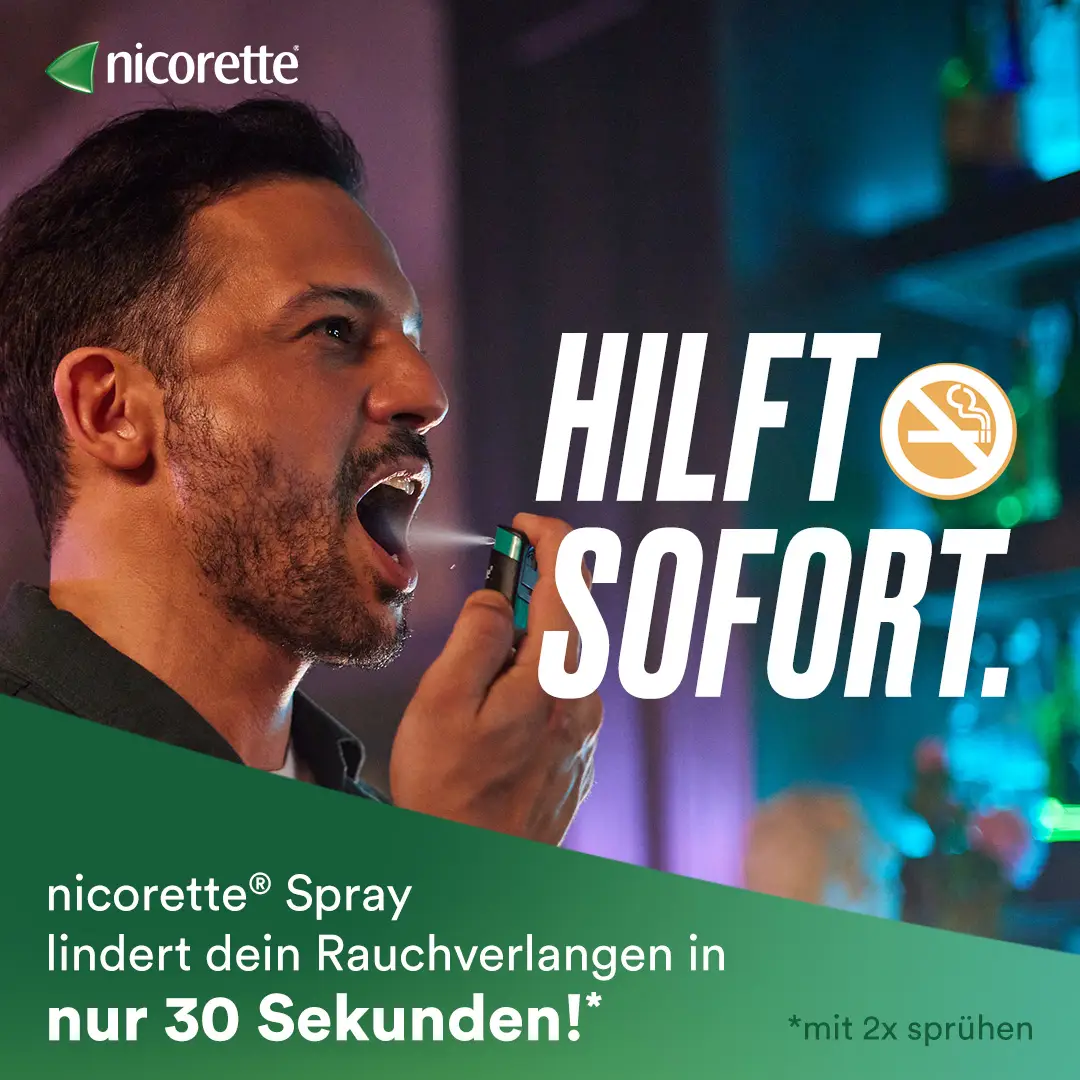 nicorette® fruit & mint Spray – Smartes Nikotinspray