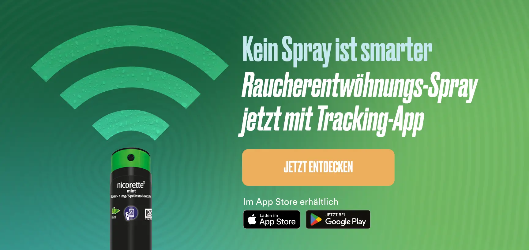 Kein Spray ist smarter. Rauchentwöhnungsspray jetzt mit Tracking-App. Jetzt entdecken.